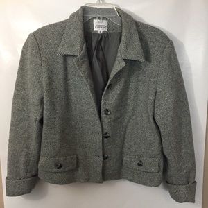 Brownstone Studio NY 100% wool blazer size 16 EUC